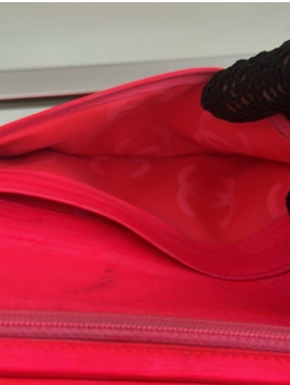 Chanel Cambon Ligne Black Quilted Leather Long Wallet Hot Pink Interior CC Logo - Picture 11 of 16